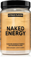 NAKED Citrus Energy - Citrus Flavored Clean Pre Workout Supplement for Men and Women, NSF Certified, Vegan Friendly, No Added Sweeteners, Colors Or Flavors - 30 Servings