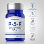 Piping Rock P5P Vitamin B6 | 50mg | 200 Tablets | Pyridoxal 5-Phosphate Supplement | Vegetarian, Non-GMO, Gluten Free