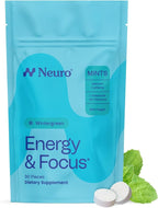 Neuro Energy & Focus Mints - Sugar Free Breath Mints with 40mg Natural Caffeine, B Vitamins & L-Theanine - Vegan Brain Supplement for Exercise, Study & Daily Focus - Wintergreen, 90 ct