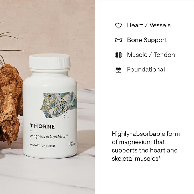 THORNE - Essential Wellness Trio - Methylation Support + Magnesium CitraMate + Vitamin D-5000-60 Servings
