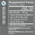 The Vitamin Shoppe Saw Palmetto 320mg - Prostate Health & Urinary Support | Standardized Berry Extract | 100 Softgels | Men's Formula