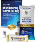 Dr. G's Amazing Ionized Cal Mag 2,860mg (Premium) - Bone Strength and Bone Health Supplement with Ionized Calcium & Magnesium Powder Stick Packs - 30 Sticks x 1 Pack (30 Count)