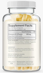 Extra Strength CoQ10 800mg - Quick Absorption Coenzyme Q10 800mg Potent Antioxidant for Heart Energy and Aging Support - High Stability CoQ10 Ubiquinone Caps - Made in a cGMP US Lab (100 Servings)