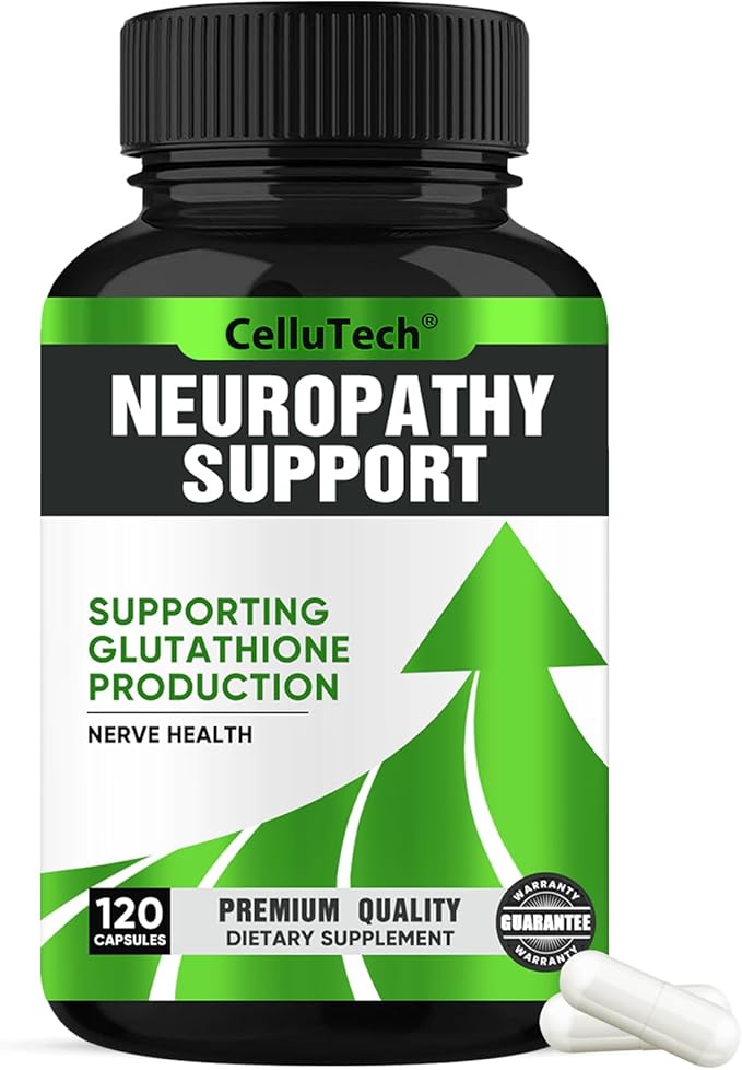 Neuropathy Nerve Relief Support,Nerve Savior for Neuropathy, with 600mg Alpha Lipoic Acid -Benfotiamine, Maximum Strength Natural Nerve Vitamins -120 Capsules