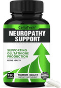 Neuropathy Nerve Relief Support,Nerve Savior for Neuropathy, with 600mg Alpha Lipoic Acid -Benfotiamine, Maximum Strength Natural Nerve Vitamins -120 Capsules