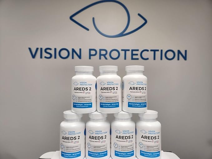 AREDS 2 Eye Vitamin & Mineral Supplement for Ocular Health, Natural Eye Institute AREDS 2 Study Formula with Lutein, Vitamin C, & Zeaxanthin, 120 Mini Softgels