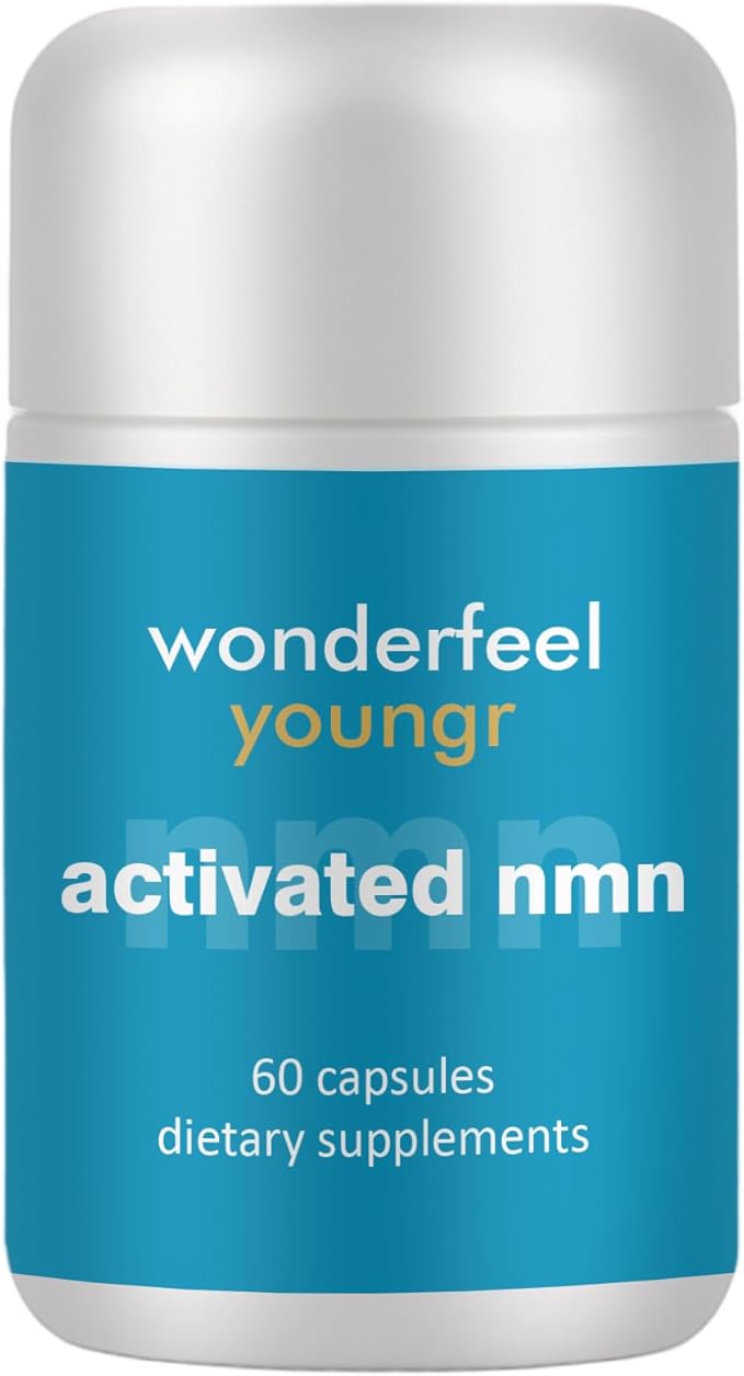 wonderfeelyoungr NMN Supplement – with Quercettine, TMG & Resveratrol | Vegan Capsules for Daily Nutritional Use, 60 Count