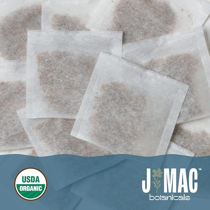 J Mac Botanicals, Organic Lemongrass Tea Bags (50 Count) - Certified by Organic Certifiers, Inc. - Quality Tea From Nile Valley, Egypt, Packaged in the USA