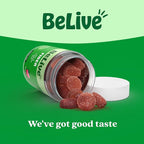 BeLive Fiber Gummies - Prebiotic Fiber Supplement with Chicory Root & Inulin for Digestive Support & Overall Gut Health I Vegan, Sugar Free Gummies for Adults & Children - Apple Flavor | 3-Pack