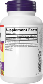 Webber Naturals Extra Strength Melatonin 5mg, Fast-Melting Tablets, 200 Day Supply, 100% Drug Free Sleep Supplements for Adults, Peppermint Flavored, Gluten Free, Non-GMO, Vegetarian Formula