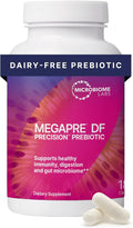 Microbiome Labs MegaPre DF - Dairy-Free Prebiotic Fiber Supplement - Gut Health Prebiotics for Women, Men & Kids 3+ - Support Microbial Diversity (180 Capsules)