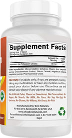 Best Naturals Potassium Citrate 99mg 500 Tablets - 3rd Party Lab Tested