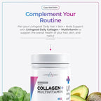 Livingood Daily Hair, Skin & Nails Supplement, 14-in-1 Formula with Biotin, Collagen, Keratin, Bamboo, Selenium, Folate, B12, Zinc and More, Beauty Supplement for Women & Men, Gluten Free, 60 Capsules