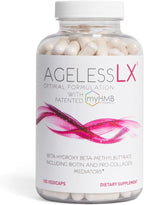 AgelessLX HMB Supplements for Women - Collagen Enhancer Capsules - Anti-Aging for 40 + Lean Muscle Builder - Biotin, Vitamin D3 K2 Supplement for Youthful Skin - 60 Servings