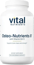 Vital Nutrients Osteo-Nutrients II - Vitamin K2 + D3, Calcium, Boron, and Magnesium for Bone Strength* - Healthy Heart Support - Vegetarian Supplement - Gluten, Dairy, Soy Free - 240 Capsules