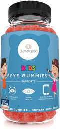 Sunergetic Premium Eye Support Gummies for Kids - Lutein with Zeaxanthin Supports Overall Eye Health, Vision & Macular Health–Clinically Studied Lutein & Zeaxanthin with Lutemax 2020-60 Gummies