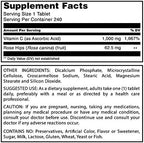 Amazing Formulas Vitamin C with Rose Hips Supplement | 1000 Mg | 240 Tablets | Non-GMO | Gluten-Free | Made in USA