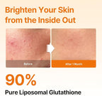 ESTHER FORMULA Liposomal Glutathione Strips (90 ct) - Glutathione Direct, Antioxidant Support & Skin Brightening | Fast-Absorbing Oral Beauty Film | Korean Supplement | Made in USA