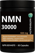 Premium 99.99% Pure NMN 30000 | 500mg per Capsule | Supports NAD⁺ Production & Cellular Energy | Anti-Aging Formula | 60 Veggie Capsules
