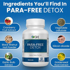 Well of Life para-Free Detox: Immune Support & Natural Detox Blend with Zinc, Black Walnut, Wormwood, Goldenseal, Cranberry & Garlic. Synergistic Formula for Overall Wellness: 90 V Capsules