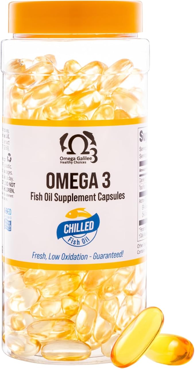 No more Omega 3 fish oil Oxidation Problem, We solved it with Cold-Packed for Freshness & Potency. Triple Strength, Chilled, Heavy Metal Free Omega 3 Supplement for Heart & Brain Support, 200 Softgels