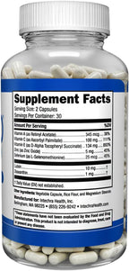 VISIPRO® 20-20 New Vision Health Supplement - Advanced Eye Vision Vitamins for Complete Eye Health, Vision Support & Macular Free Radical Defense - 60 Veggie Caps