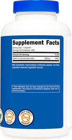Nutricost Vitamin C 500mg, 240 Capsules, Vegetarian, Gluten Free & Non-GMO
