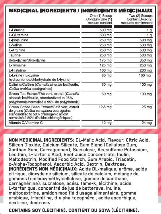 Optimum Nutrition Amino Energy - Pre Workout with Green Tea, BCAA, Amino Acids, Keto Friendly, Green Coffee Extract, Energy Powder - Watermelon, 65 Servings (Packaging May Vary) (Pack of 6)