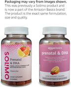 Amazon Basics Prenatal & DHA Gummy, Rasberry & Lemon Flavor, 90 Count (Previously Solimo) (Pack of 2)