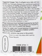 NOW Foods Supplements, Saw Palmetto Extract with Pumpkin Seed Oil and Zinc, Men's Health*, 90 Softgels, (Pack of 2)