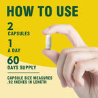 Magnesium Complex Supplement 350 mg - 120 Capsules - with Glycinate L-Theanine Ashwagandha & Zinc, Vegan - 60 Servings
