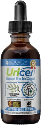Uricel - Advanced Uric Acid Support & Cleanse Supplement - Joint & Kidney Support - Liquid Delivery for Better Absorption - Tart Cherry, Chanca Piedra, Celery Seed & Turmeric - 2 fl oz