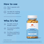 Uqora Defend - Urinary Tract Health Supplement - Support Bladder Health & Cleanse Biofilm* with D-Mannose, Green Tea Extract, Turmeric Extract & More - Gluten-Free - 60 Capsules (30-Day Supply)