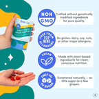 FIRST DAY Kids Focus & Brain Supplement Gummies Ages 4+ | Attention & Calm Support with Cognizin® Citicoline & Phosphatidylserine | Organic, Vegan | 30-Day Supply