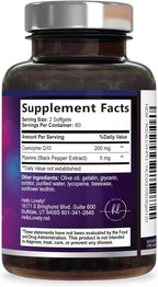 Coenzyme Q10 200mg per Serving Supplement - Ultra High Absorption, Antioxidant for Heart Health & Energy Production Support - CoQ10 (Ubiquinone) Co Q 10 Supplement & Vitamins 100mg Each - 120 Softgels