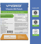 Vitamin B12 Patch for Energy Plus – 30 Count Vitamin B12 Patches – B12 Vitamins with Methylcobalamin & Guarana