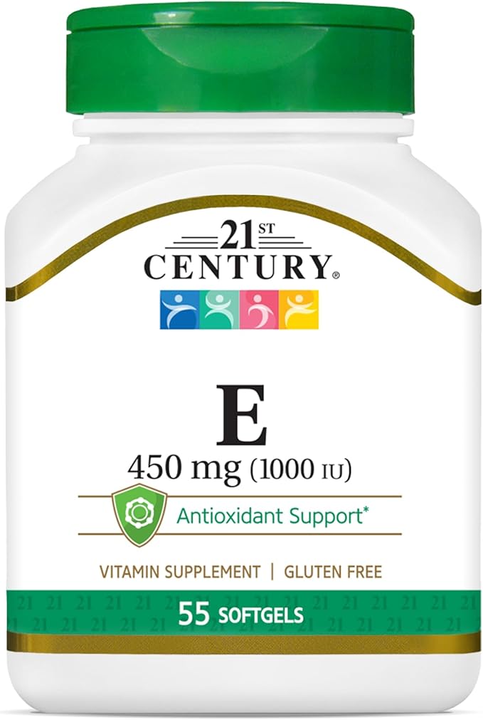 21st Century E 1000 I.U. (Dl-Alpha) Softgels, 55-Count