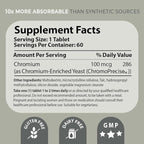 Pharma Nord Bio-Chromium – Metabolism & Craving Support, Patented Formula for 10x Higher Absorption Organic Chromium Supplement, Non-GMO, Gluten-Free, 150 Tablets