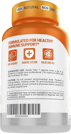 Herbtonics Liposomal Vitamin C Capsules 1500mg Immune Support Supplement | Immune System Health | High Absorption Vitamin C | Contains Collagen | 120 Vegan Capsules Non-GMO