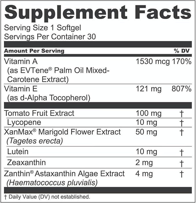 1MD Nutrition VisionMD Eye Vitamin CARMIS - with Lutein & Zeaxanthin | Supports Vision Health, Everyday Eye Strain, & Occasional Dry Eye | 60 Softgels (2-Pack)