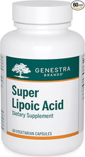 Genestra Brands Super Lipoic Acid - Alpha Lipoic Acid to Support Metabolism & Anxtioxidants - 60 Capsules