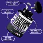 Crazy Muscle Keto Friendly L Glutamine Capsules 1000mg, Post Workout Supplement to Increase Recovery, Decrease Delayed Onset Muscle Soreness, Reinforce Strength Gains & Heal Leaky Gut (100 Pills)
