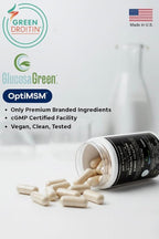 Vegan Glucosamine Chondroitin MSM Joint Support Supplement for Women and Men. Snow Mushroom Chondrotin Sulfate OptiMSM® Mobility, Cartilage & Flexibility Support Shellfish-Free, Non-GMO 120 Capsules