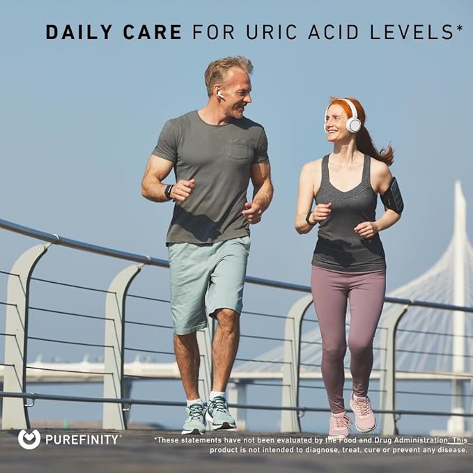 PUREFINITY Uric Acid Flush & Cleanse Capsules – Daily Joint Support for Adults with Tart Cherry Extract, Turmeric, Celery Seed, Chanca Piedra, and Bromelain (30 Count)