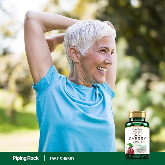 Piping Rock Tart Cherry Extract Supplement | 150 Capsules | Premium Super Fruit | Non-GMO, Gluten Free