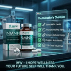 IHW NMNH, 1000mg NMN Supplement Alternative per Serving, 120 Capsules Ultra High 99.9% Purity, Supports Cellular Vitality & Stamina, Aging, Energy Focus, Non-GMO, Gluten Free