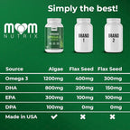 Fish Oil Alternative - Vegan Omega 3 Supplement Algae Oil DHA, EPA, DPA - Plant Based Omega 3 Fatty - Organic & Non-GMO - 150 Softgels