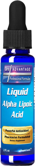 Dr's Advantage Alpha Lipoic Acid 2oz Dropper - ALA Supplement for Nutritional Support - Alpha-Lipoic Acid Liquid for Health - ALA Vitamin Nutritional Supplements