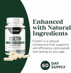 Probase Nutrition Fisetin Senolytic Supplement 100mg High Potency 60-Day Supply for Cellular Health