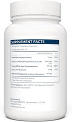 Renue By Science TMG | High Strength TMG Supplements | 120 Trimethylglycine Capsules - 900mg TMG per Serving with Vitamin B12 Vitamin B6 Folate & Zinc | Made in the USA & Third-Party Tested